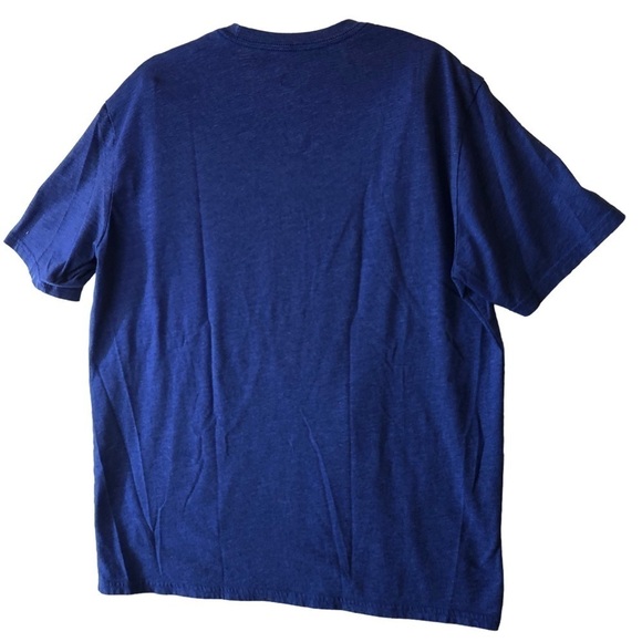 North Face Tee Unisex L Blue Get Lost Graphic on Front Short Sleeve Crew Neck - Picture 5 of 7